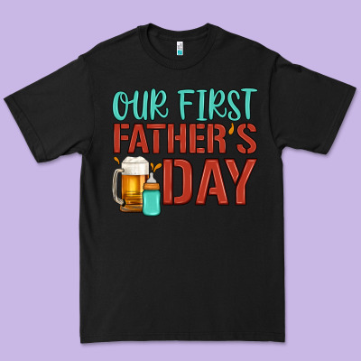 Our First Father's Day Premium Tee Designed By Artiststas