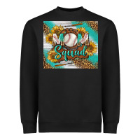 Black Baseball Mom Squad Tumbler Heavyweight Sweatshirt - BundleAndBundleShop