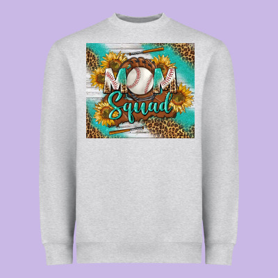 Baseball Mom Squad Tumbler Heavyweight Sweatshirt Designed By Bundleandbundleshop