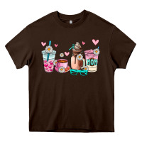 Chocolate Brown mom coffee cup Heavy Core Tee - AdoDesignShop