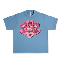 Pebble Blue valentines conversation hearts Urban Heavy Tee - MaliasSmallBusiness