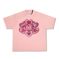 Salmon valentines conversation hearts Urban Heavy Tee - MaliasSmallBusiness