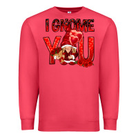 Cardinal I gnome you with roses Valentine's Day Premium Sweatshirt - HowdyJamesFarm