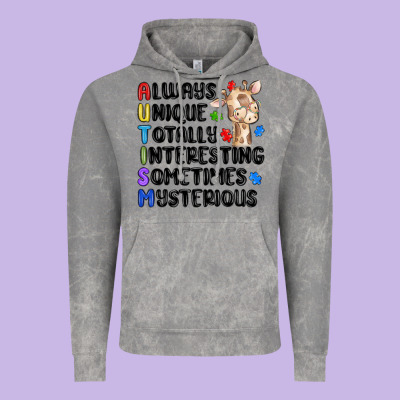 Always Unique Autism Vintage Hoodie Designed By Maliassmallbusiness