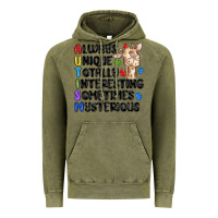Vintage Olive always unique autism Vintage Hoodie - MaliasSmallBusiness