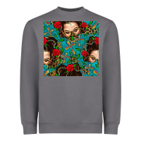 Storm Messy Bun Mom And Cross With Leopard Patterns Heavyweight Sweatshirt - BundleAndBundleShop