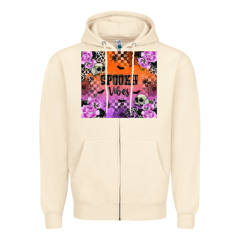 Spooky Vibes Zipper Hoodie by texasbilliewilder | Teevron