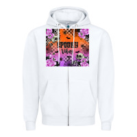 White Spooky Vibes Zipper Hoodie - texasbilliewilder