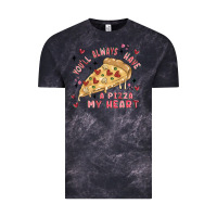 Cloud Black you'll always have a pizza my heart Vintage Tee - MaliasSmallBusiness