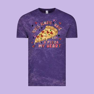 You'll Always Have A Pizza My Heart Vintage Tee Designed By Maliassmallbusiness