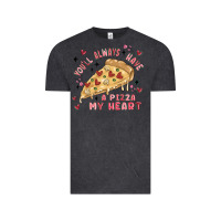 Vintage Black you'll always have a pizza my heart Vintage Tee - MaliasSmallBusiness