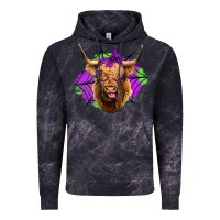 Cloud Black halloween highland cow Vintage Hoodie - Jasminsmagicworld