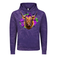 Cloud Purple halloween highland cow Vintage Hoodie - Jasminsmagicworld