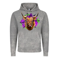Cloud Rock halloween highland cow Vintage Hoodie - Jasminsmagicworld