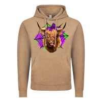 Vintage Coffee halloween highland cow Vintage Hoodie - Jasminsmagicworld