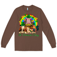 Chestnut St. Patrick's Day Farm Animal Png Long Sleeve Tee - BundleAndBundleShop
