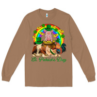 Toasted Coconut St. Patrick's Day Farm Animal Png Long Sleeve Tee - BundleAndBundleShop