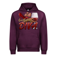 Mauve Wine birthday diva Urban Hoodie - BundleAndBundleShop