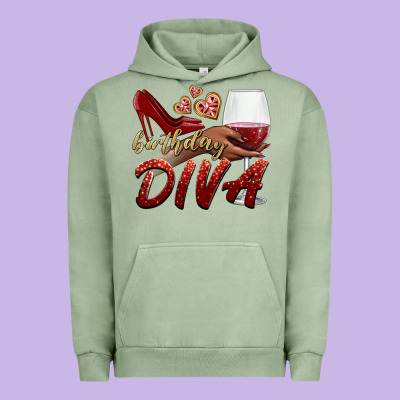 Birthday Diva Urban Hoodie Designed By Bundleandbundleshop