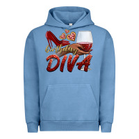 Pigment Pebble Blue birthday diva Urban Hoodie - BundleAndBundleShop