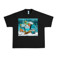 Black winter coffee cups with gnome Urban Heavy Tee - NancyCooperArtShop