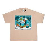 Burro winter coffee cups with gnome Urban Heavy Tee - NancyCooperArtShop