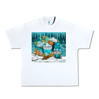 White winter coffee cups with gnome Urban Heavy Tee - NancyCooperArtShop
