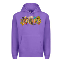Purple fall teacher Premium Hoodie - CowGirlArtShop