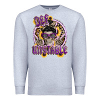 Heather Grey def unstable Premium Sweatshirt - CowGirlArtShop