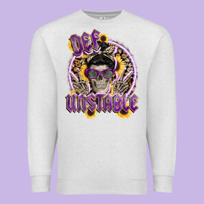 Def Unstable Premium Sweatshirt Designed By Cowgirlartshop
