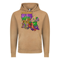Vintage Camel mardi gras louisiana map Vintage Hoodie - MaliasSmallBusiness
