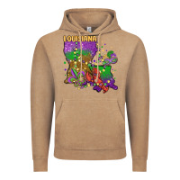 Vintage Coffee mardi gras louisiana map Vintage Hoodie - MaliasSmallBusiness