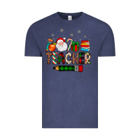 Vintage Denim teacher Christmas Vintage Tee - JahusDesignShop