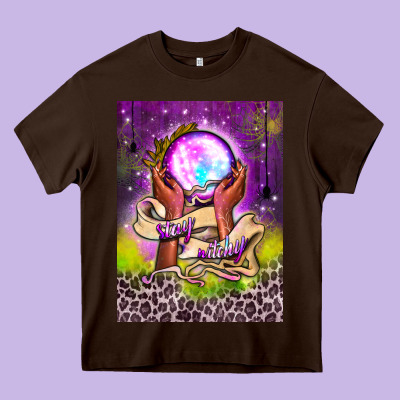 Stay Witchy Air Freshener Heavy Core Tee Designed By Bundleandbundleshop