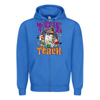 True Royal trick or teach halloween Zipper Hoodie - NancyCooperArtShop