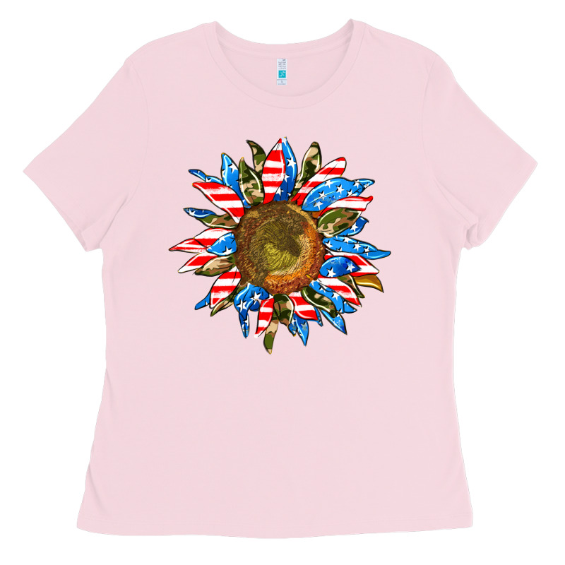 Sunflower Front Ladies Tee by AdoDesignShop | Teevron