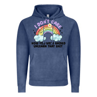 Vintage Denim i dont care how you were raised Vintage Hoodie - MaliasSmallBusiness