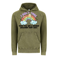 Vintage Olive i dont care how you were raised Vintage Hoodie - MaliasSmallBusiness