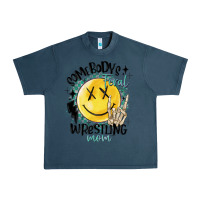 Midnight Navy somebody's feral wrestling mom Urban Heavy Tee - MaliasSmallBusiness