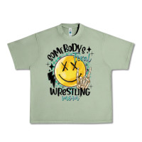 Oil Green somebody's feral wrestling mom Urban Heavy Tee - MaliasSmallBusiness
