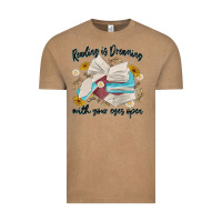 Vintage Coffee reading is dreaming with your eyes open Vintage Tee - MaliasSmallBusiness