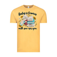 Vintage Mustard reading is dreaming with your eyes open Vintage Tee - MaliasSmallBusiness