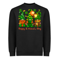 Black happy st. patricks day with gnomies Heavyweight Sweatshirt - BundleAndBundleShop