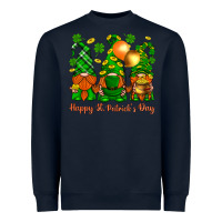 Navy happy st. patricks day with gnomies Heavyweight Sweatshirt - BundleAndBundleShop