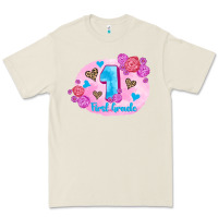 Bone back to school flowers first grade 3200x2400 Premium Tee - AdoDesignShop