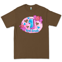 Cacao back to school flowers first grade 3200x2400 Premium Tee - AdoDesignShop