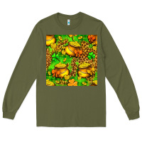 Army Green St. Patrick's pot of gold seamless pattern Long Sleeve Tee - BundleAndBundleShop