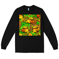 Black St. Patrick's pot of gold seamless pattern Long Sleeve Tee - BundleAndBundleShop
