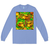 Colony Blue St. Patrick's pot of gold seamless pattern Long Sleeve Tee - BundleAndBundleShop