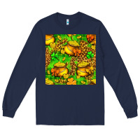 Navy St. Patrick's pot of gold seamless pattern Long Sleeve Tee - BundleAndBundleShop